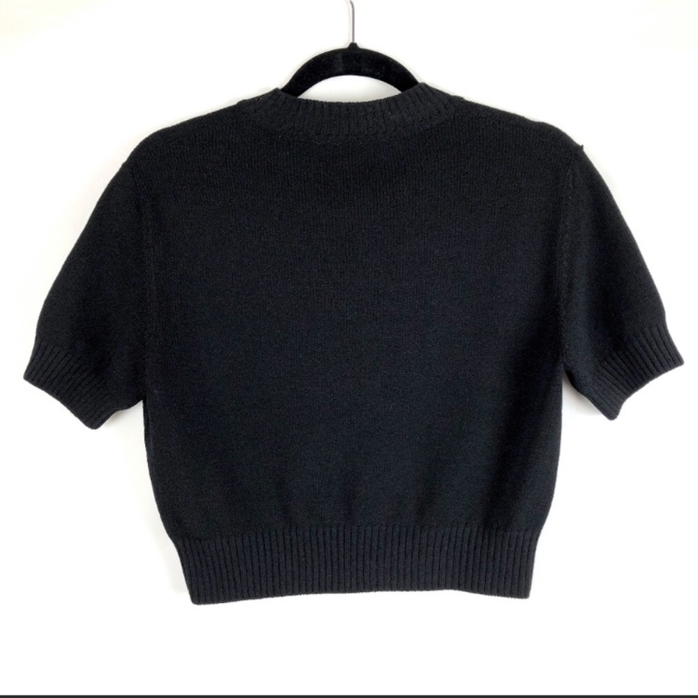 St. John crop knit sweater